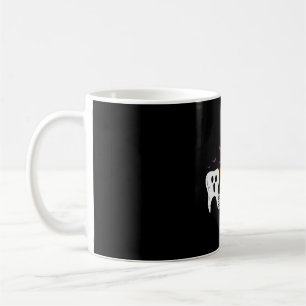 Zähne Geist Kürbis Hexe Süße Zahnärztliche Hallowe Kaffeetasse