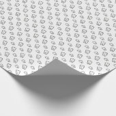 Zähne geschenkpapier (Ecke)