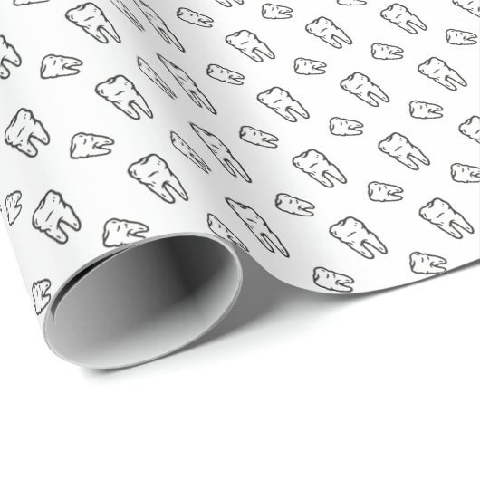 Zähne geschenkpapier (Rolleneckpunkt)