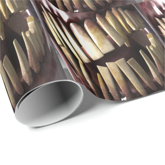 Zähne Geschenkpapier (Rolleneckpunkt)
