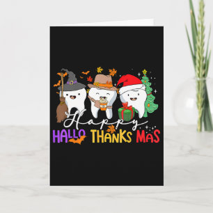 Zähne Halloween Erntedank Weihnachtskids Men De Karte