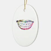 Zähne Keramik Ornament (Links)