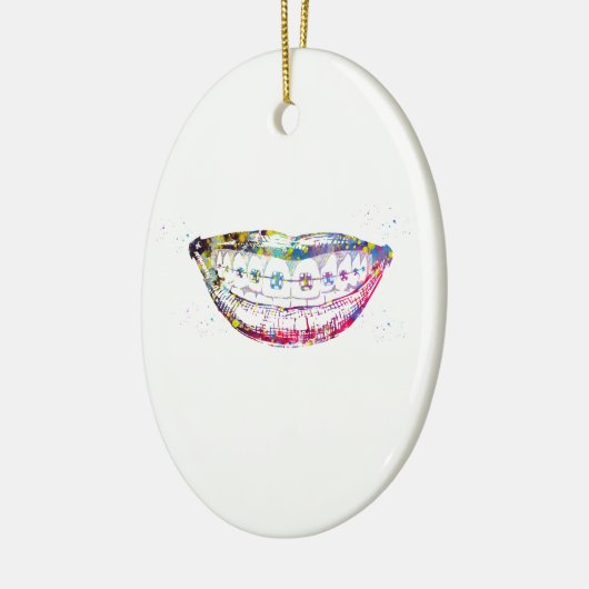 Zähne Keramik Ornament (Links)