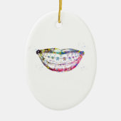 Zähne Keramik Ornament (Vorne)