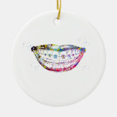 Zähne Keramik Ornament (Vorne)