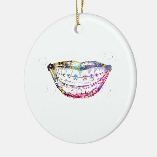 Zähne Keramik Ornament (Links)