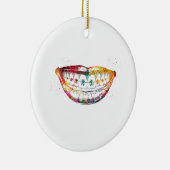 Zähne Keramik Ornament (Rechts)