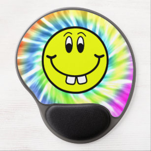 Zähne lächelnd Gesicht Emoji Gefärbte Krawatte Gel Gel Mousepad