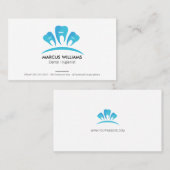 Zähne-Logo | Zahnmedizin Visitenkarte (Vorne/Hinten)