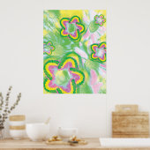 Zähne Modell Spin Design Zahnarzt Gelbes Poster (Küche)