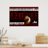 Zähne Poster (Küche)