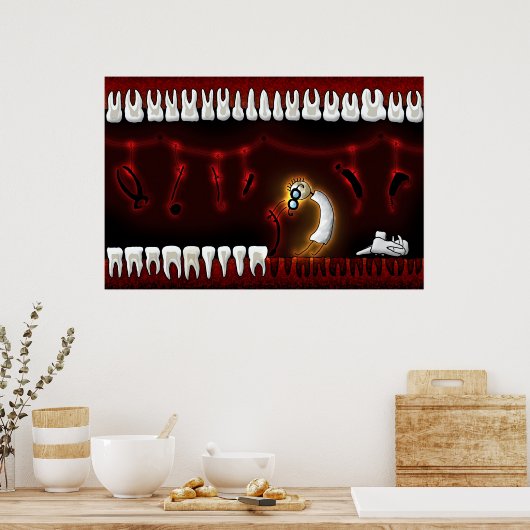 Zähne Poster (Küche)