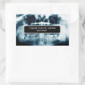 Zähne Röntgenaufnahme Rechteckiger Aufkleber (Tasche)