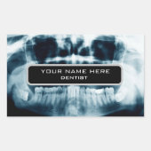 Zähne Röntgenaufnahme Rechteckiger Aufkleber (Vorderseite)