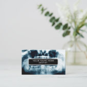 Zähne Röntgenaufnahme Visitenkarte (Stehend Vorderseite)