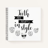 Zähne sind immer im Stil Notizblock (Vorderseite)