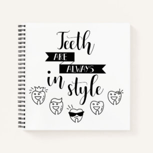 Zähne sind immer im Stil Notizblock