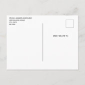 Zähne und Tools Zahnmuster-Abschluss Einladungspostkarte (Rückseite)