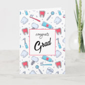 Zähne und Tools Zahnmuster-Abschluss Karte (Vorderseite)