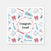 Zähne und Tools Zahnmuster-Abschluss Serviette (Vorderseite)