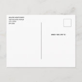 Zähne und Werkzeuge für die elterliche Pflege von Einladungspostkarte (Rückseite)