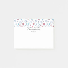 Zähne und Werkzeuge Zahnarzt Post-it Klebezettel