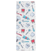 Zähne und Werkzeuge Zahnmuster Geschenktüte Für Weinflaschen (Rückseite)