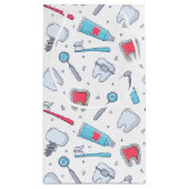 Zähne und Werkzeuge Zahnmuster Kleine Geschenktüte (Rückseite)