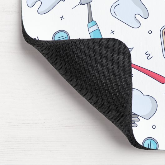 Zähne und Werkzeuge Zahnmuster Mousepad (Ecke)