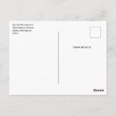 Zähne und Werkzeuge Zahnmuster Postkarte (Rückseite)