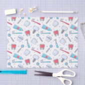 Zähne und Werkzeuge Zahnmuster Seidenpapier (Handwerk)