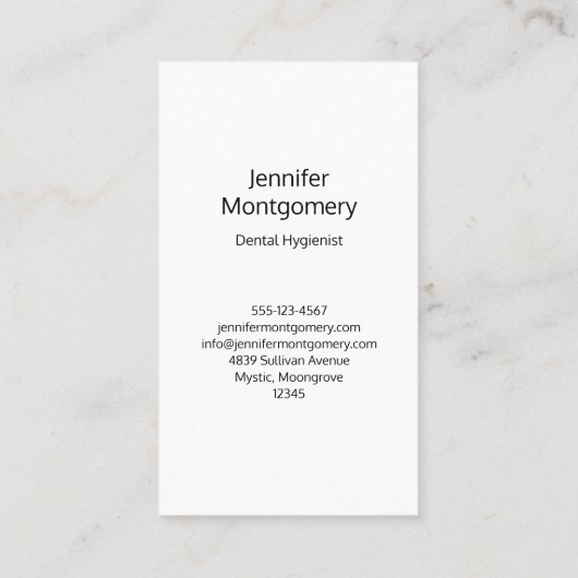 Zähne und Werkzeuge Zahnmuster Visitenkarte (Rückseite)