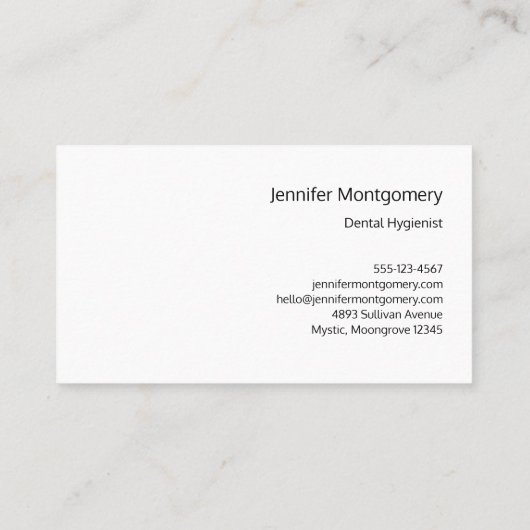 Zähne und Werkzeuge Zahnmuster Visitenkarte (Rückseite)