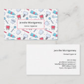 Zähne und Werkzeuge Zahnmuster Visitenkarte (Vorne/Hinten)