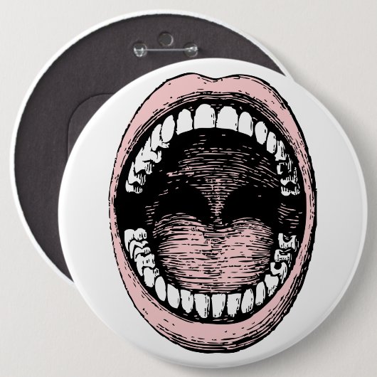 Zähne und Zungentasten Button (Vorne & Hinten)