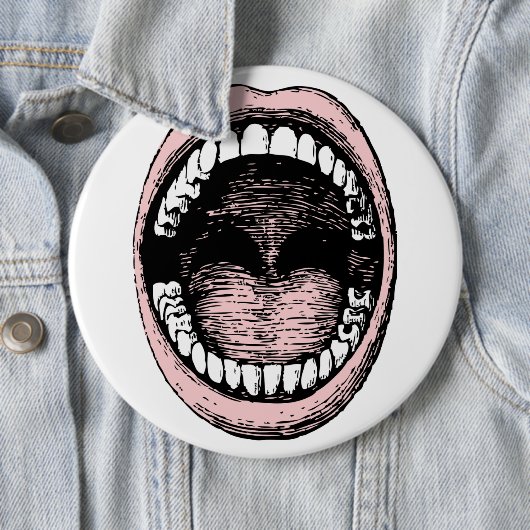 Zähne und Zungentasten Button (Beispiel)