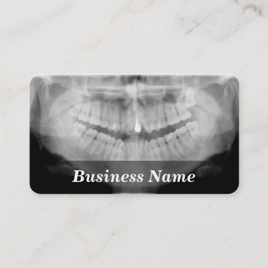 Zähne Visitenkarte (Vorderseite)