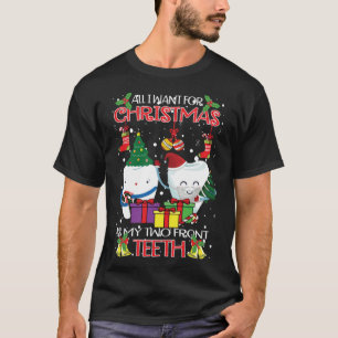Zähne Weihnachtsmannmütze Ugly Christmas Sweater D T-Shirt