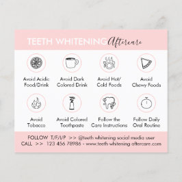 Zähne Whitening Aftercare Instruction Tipps