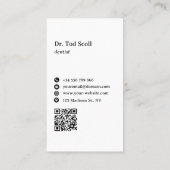 Zähne Whitening Zahnmedizin Zahnmedizin Mundgesund Visitenkarte (Rückseite)