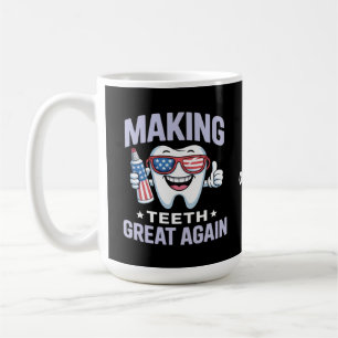Zähne wieder großartig zahnmedizinischer Assistent Kaffeetasse