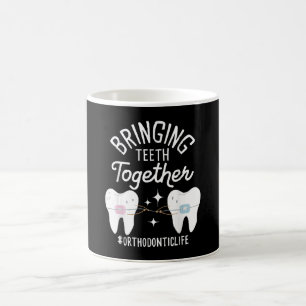 Zähne zusammenbringen - Kieferorthopäden Kaffeetasse