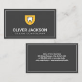 Zähnenschild Visitenkarte (Vorne/Hinten)