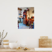 Zahner-Labrador mit Laborkittel Poster (Küche)