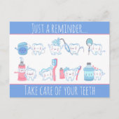 Zahnersatz Erinnerung Postkarte (Vorderseite)