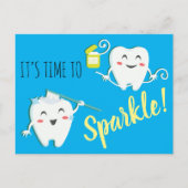 Zahnersatz Erinnerung Postkarte (Vorderseite)