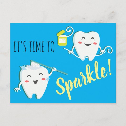 Zahnersatz Erinnerung Postkarte (Vorderseite)