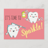 Zahnersatz Erinnerung Postkarte (Vorderseite)