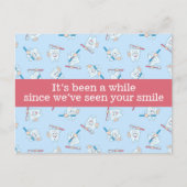 Zahnersatz Erinnerung Postkarte (Vorderseite)