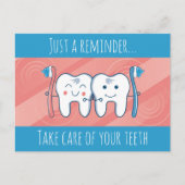 Zahnersatz Erinnerung Postkarte (Vorderseite)